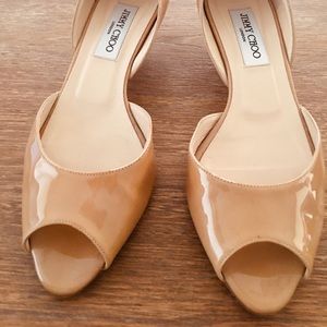 Jimmy Choo tan kitten heels 9